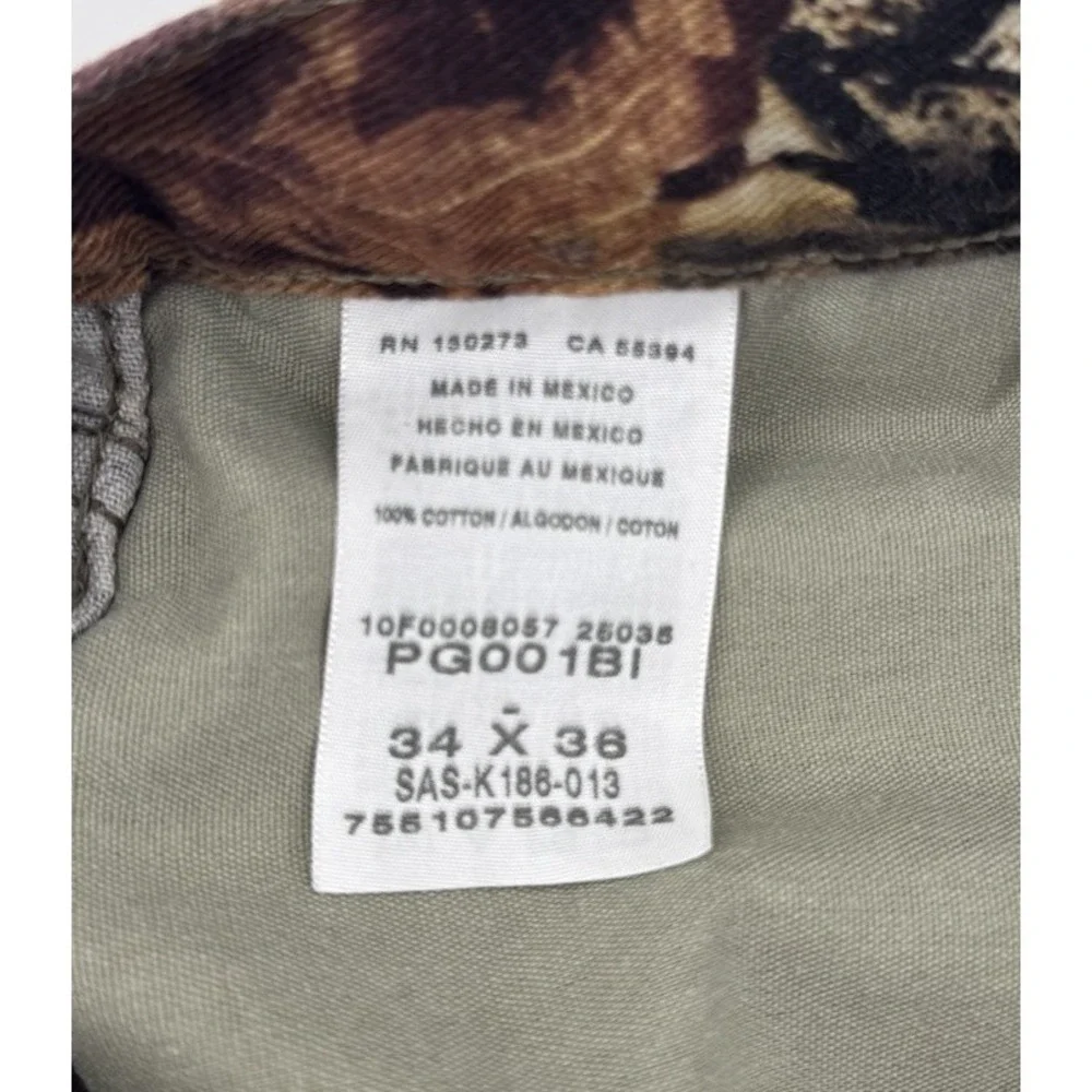 Vintage 90's Wrangler Rugged Wear Woodland Camo Pants 32x35 Cotton Hunting